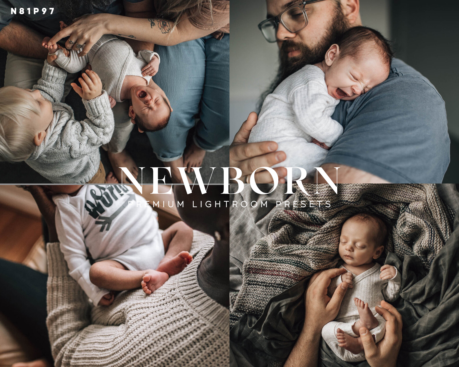 Gói preset 18 tone màu dành cho NAG chụp trẻ sơ sinh kèm Brushes (XMP/ACR, LR) 1 COVER N81P97