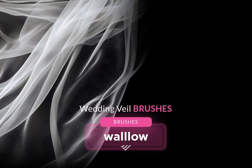 nencyha.com wedding veil photoshop brushes digital brush set 2