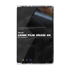 16mm FILM GRAIN – Gói Hạt Phim 16mm Cổ Điển Chuyên Nghiệp (png/mov) F22G66