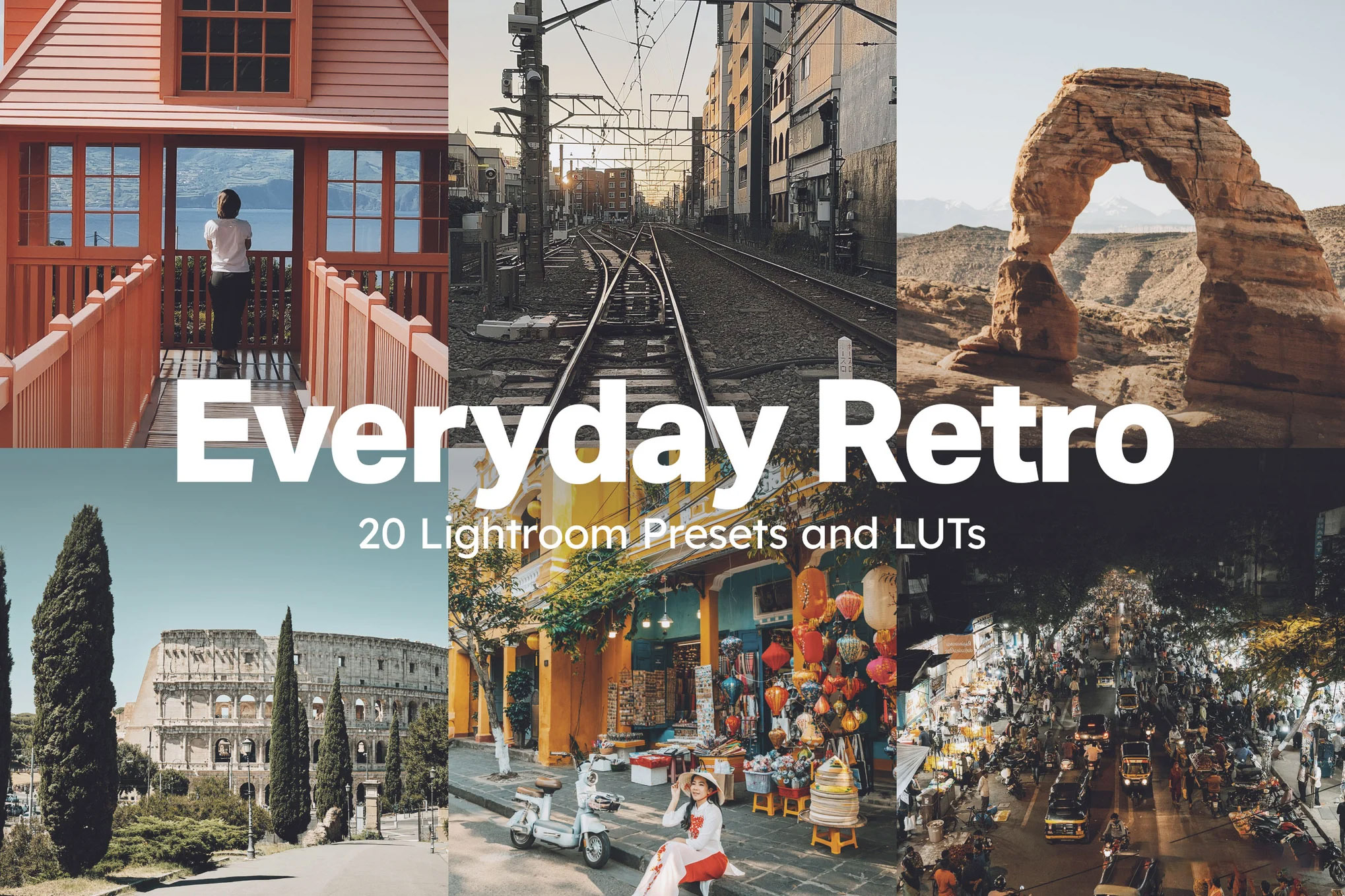 Everyday Vintage Lightroom Presets and LUTs – Gói Preset Lightroom và LUTs Màu Phim Đẹp Mắt (xmp/acr, cube) E27V75