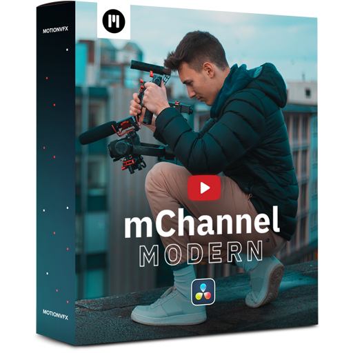 MotionVFX - mChannel Modern DVR – Trở thành chuyên gia YouTube với gói hoàn chỉnh DaVinci Resolve (drfx) D79Y12 1 MotionVFX - mChannel Modern DVR – Trở thành chuyên gia YouTube với gói hoàn chỉnh DaVinci Resolve (drfx) D79Y12