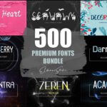 Eldamar Studio - 500 Premium Fonts Bundle – Bộ Sưu Tập 500 Phông Chữ Độc Đáo Dành Cho Thiết Kế A90O79