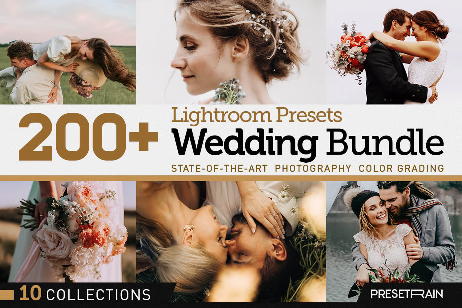 Presetrain - 200+ Wedding Presets Bundle – Bộ sưu tập hơn 200+ Preset dành cho Nhiếp ảnh cưới (xmp/acr, dng, lr, atn)