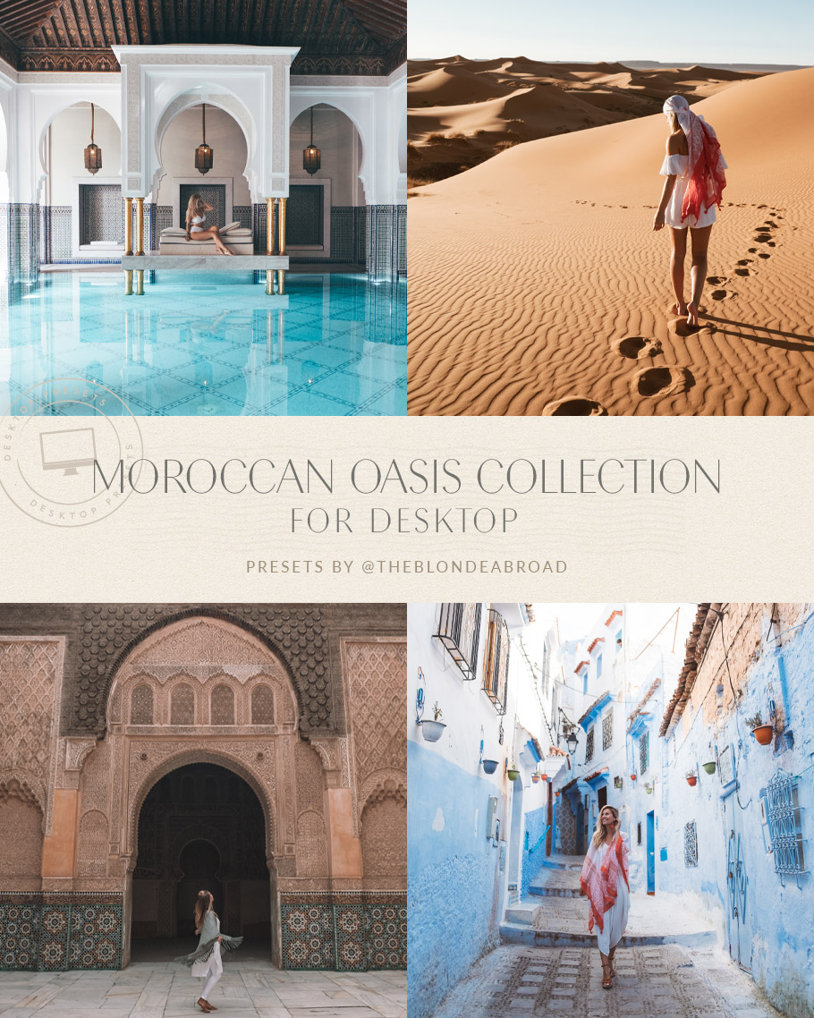 A Blonde Abroad Travel Pack - Morocco – Bộ sưu tập Preset dành cho ảnh chụp du lịch (lr) A97X12 1 A Blonde Abroad Travel Pack - Morocco – Bộ sưu tập Preset dành cho ảnh chụp du lịch (lr) A97X12