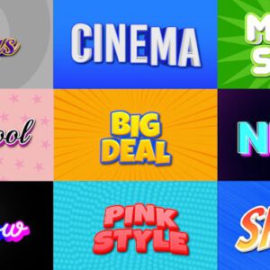 Colorful 3D Text Bundle - Final Cut Pro X — Bộ sưu tập hiệu ứng văn bản 3D độc đáo và chất lượng cao dành cho Final Cut Pro V104V50