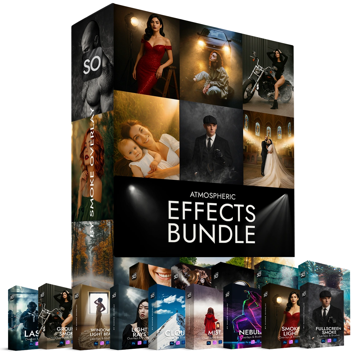 Atmospheric Effects Bundle (Overlays & Brushes All-in-One) — Gói Atmospheric Smoke Lớp Phủ Khói Sương Mù và Các Hiệu Ứng Đặc Biệt Khác (abr, atn, jpg) L106Z41 1 ATMOSPHERIC EFFECTS BUNDLE and 14 categories 03