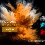 15 Pack Fog Dust Brushes for Photoshop — Bộ 15 cọ Fog Dust Brushes không khí điện ảnh (abr) A108X69