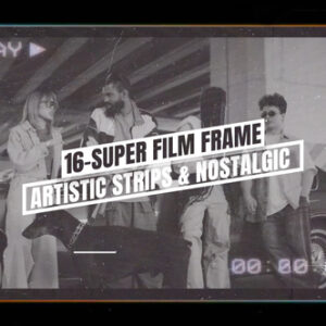 Super Film Frame Collection – Artistic Film Strips & Nostalgic Style For FCPX — Bộ sưu tập khung phim Super Film – Dải phim nghệ thuật & Phong cách hoài cổ dành cho Final Cut Pro A108T14