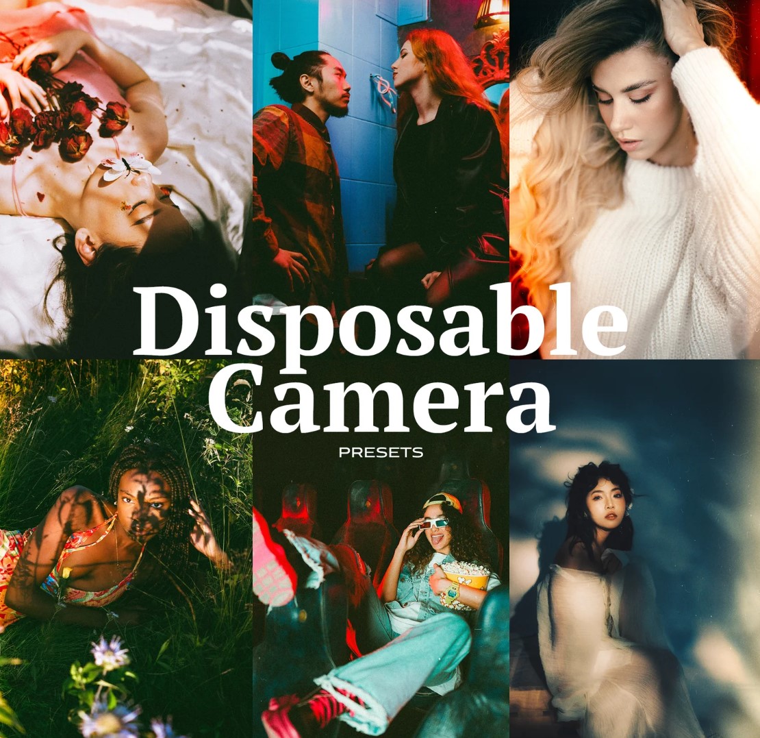 AI Preset Lab Disposable Camera Presets — Gói preset màu film mang lại nét quyến rũ mềm mại (xmp/acr) R110T51
