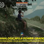 Analogica Lab – ANALOGICAFUJI Powergrade - S16 ANALOGICAFUJI - DaVinci Resolve PowerGrade — Bộ sưu tập LUTs Halogen mô phỏng phim analog thủ công độc đáo (drx, dpx, cube) R112X65