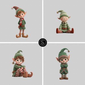 Squijoo - Christmas Overlays – Cute Elves — Gói Ovelays Christmas Dễ Thương (png) P110C94